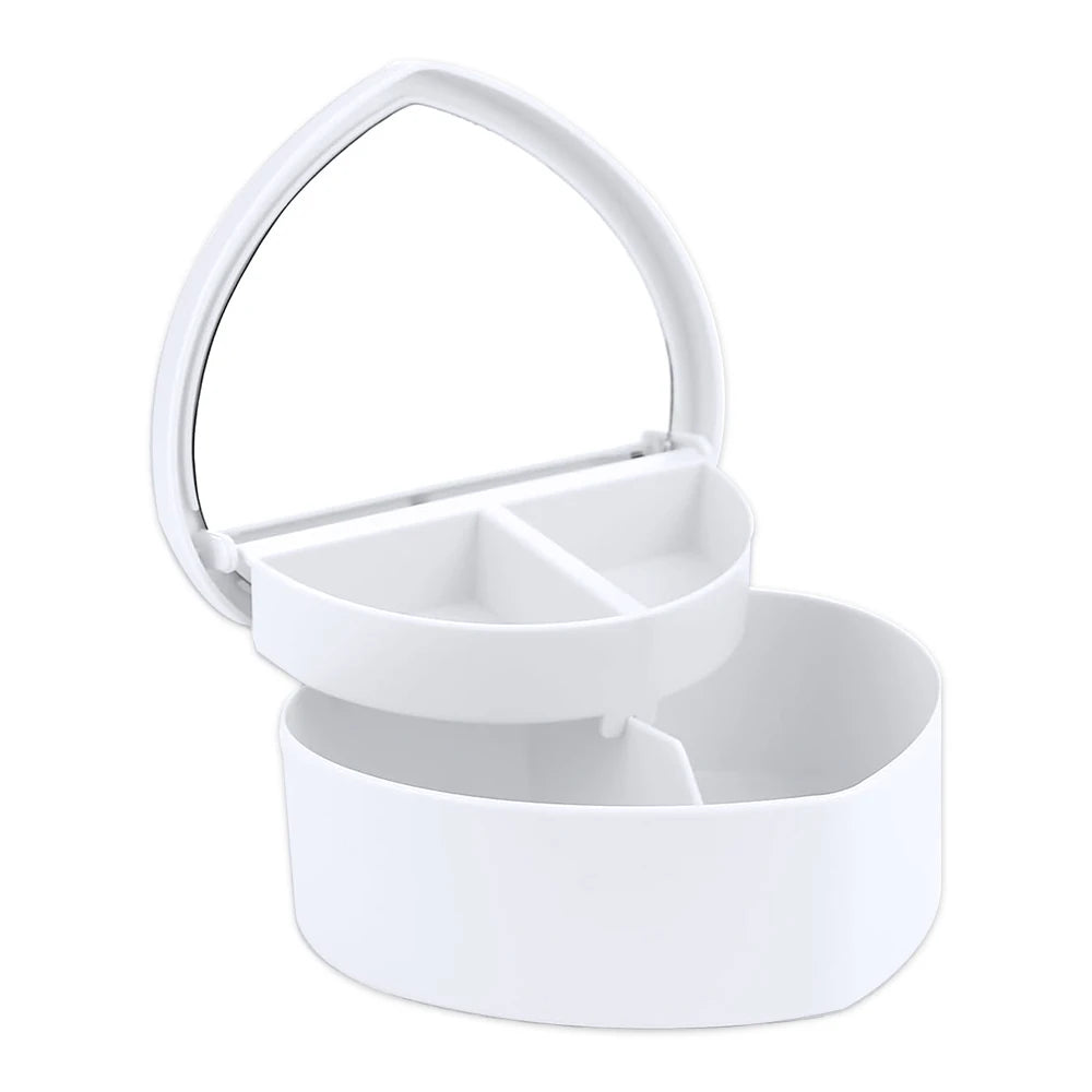 Hair Accessories Storage Box with Mirror