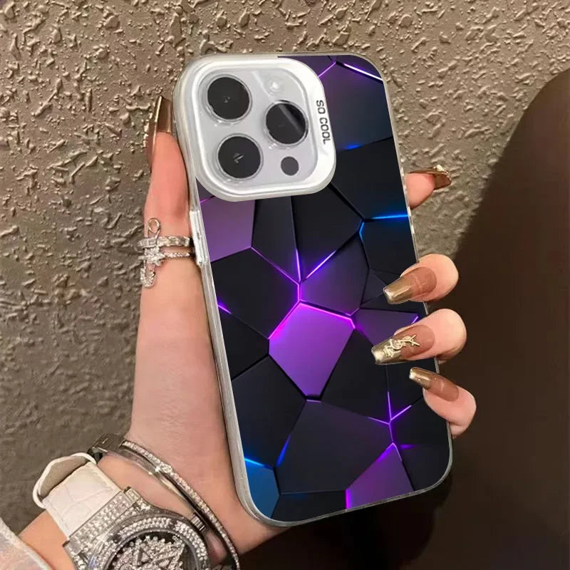 Building Design Laser Phone Case For iPhone