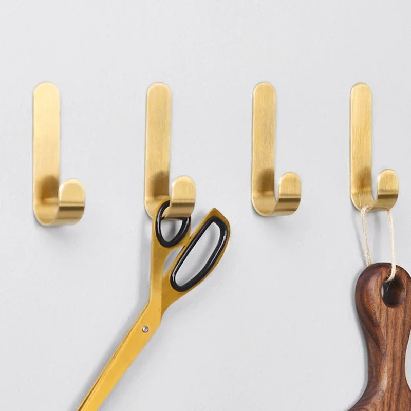 1-5pcs Brass Wall Hooks
