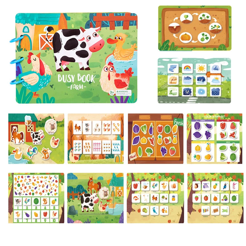 Children Busy Book Montessori For Toddler