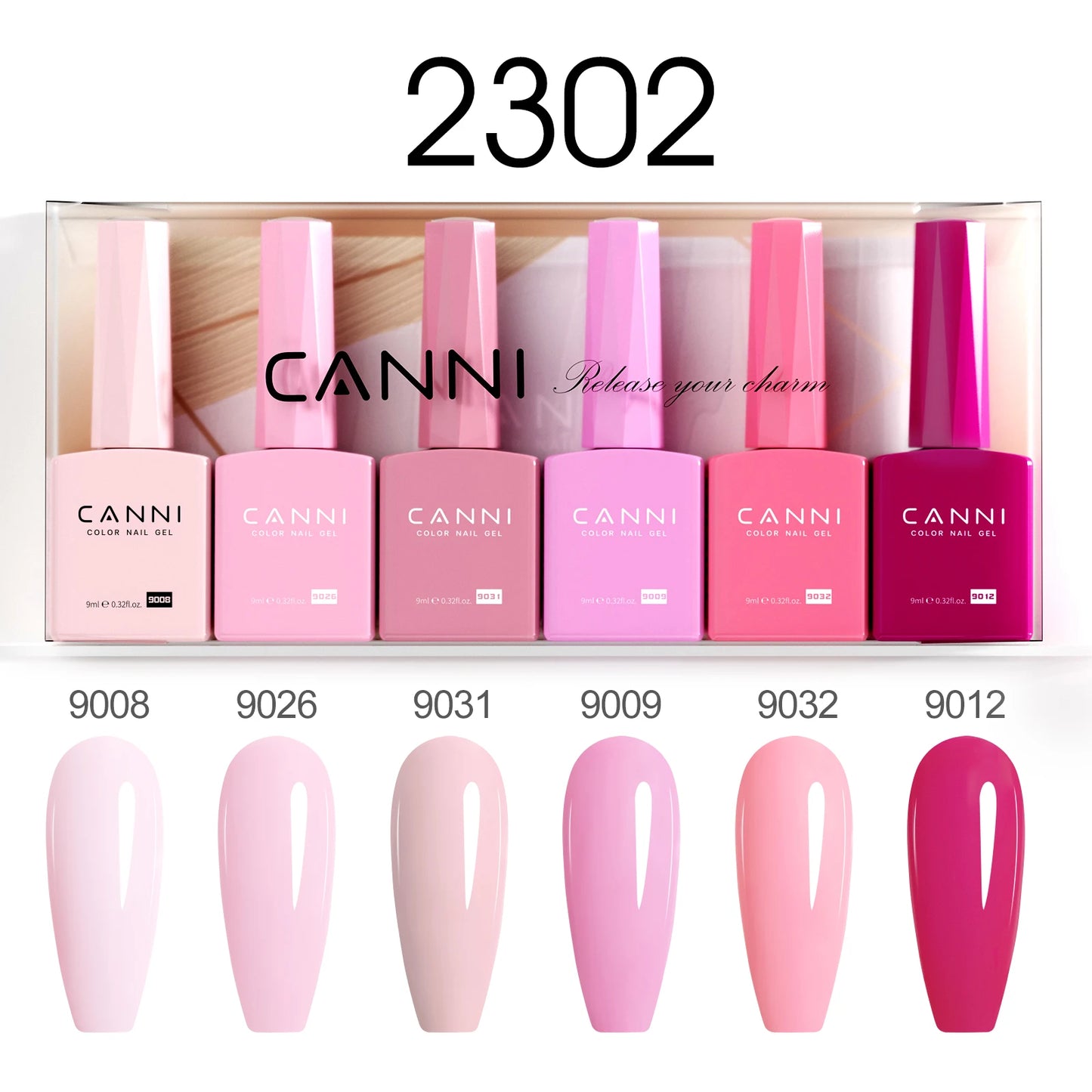 2/6pcs/kit CANNI HEMA FREE Nail Gel Polish Kit Semi Permanent