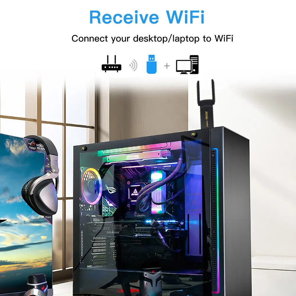 AX1800 Dual-Band USB 3.0 Wireless Network Adapter