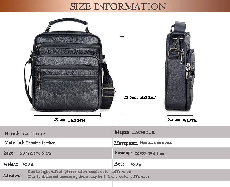 Men Genuine Leather Handbags