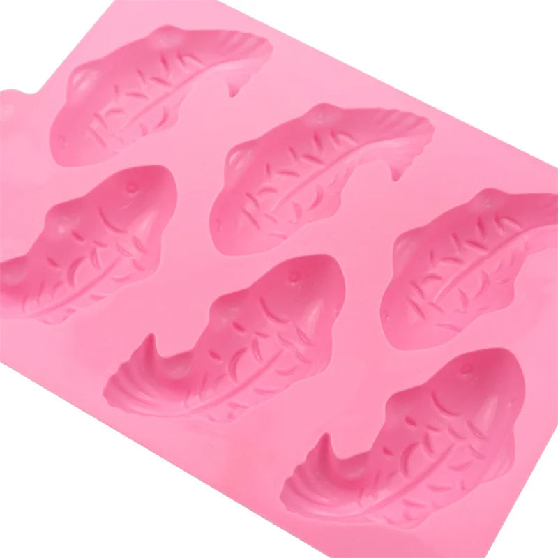 3D Fish-Shaped Food-Grade Silicone Mould for Chocolate, Cakes & Desserts