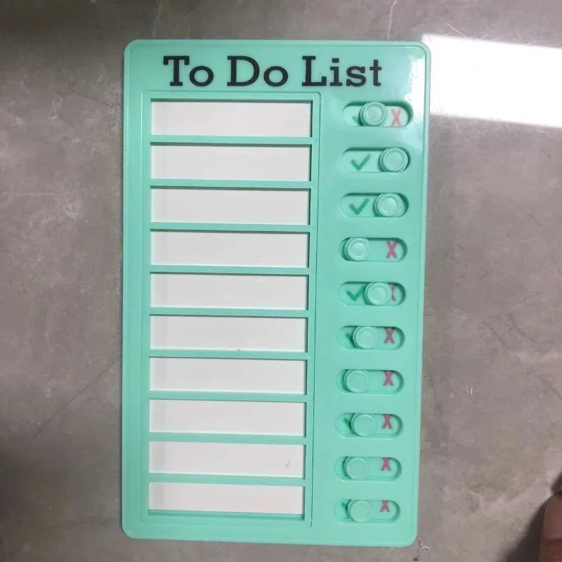 1 Pc Kids Chore Chart with 20 Pcs Blank Card,Plastic Checklist Board