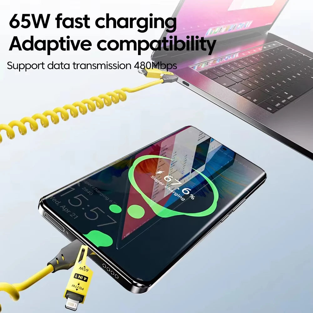 NNBILI 4 in 1 65W USB Type C For IPhone