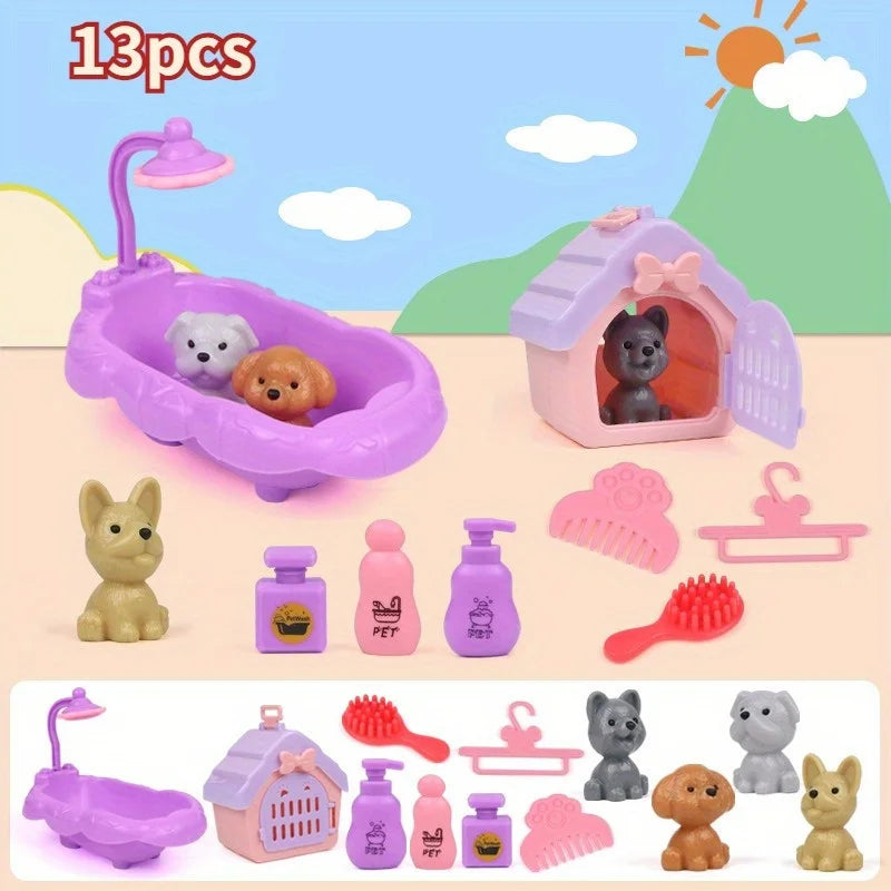 Cute Pet Basket Family Toys