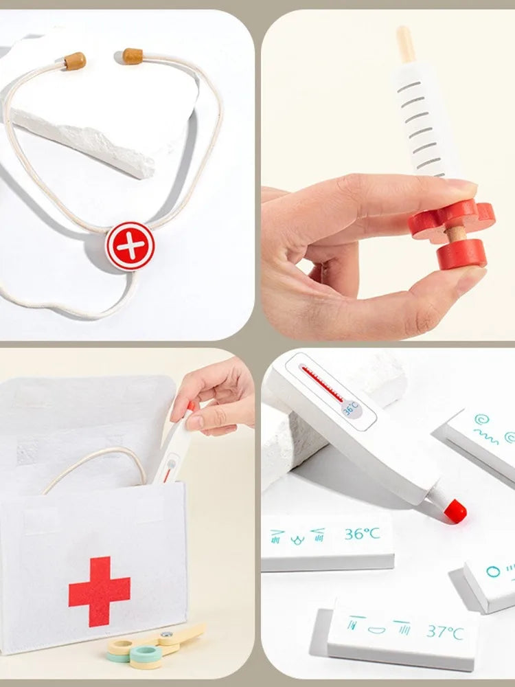 Wooden Doctor Kit For Kids