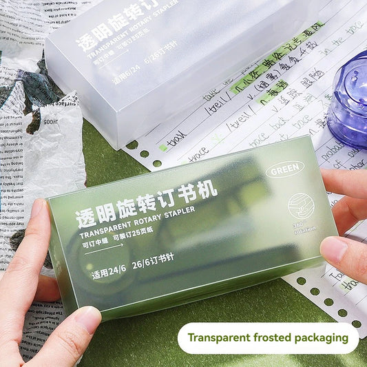 Transparent 360° Rotating Long Reach Stapler