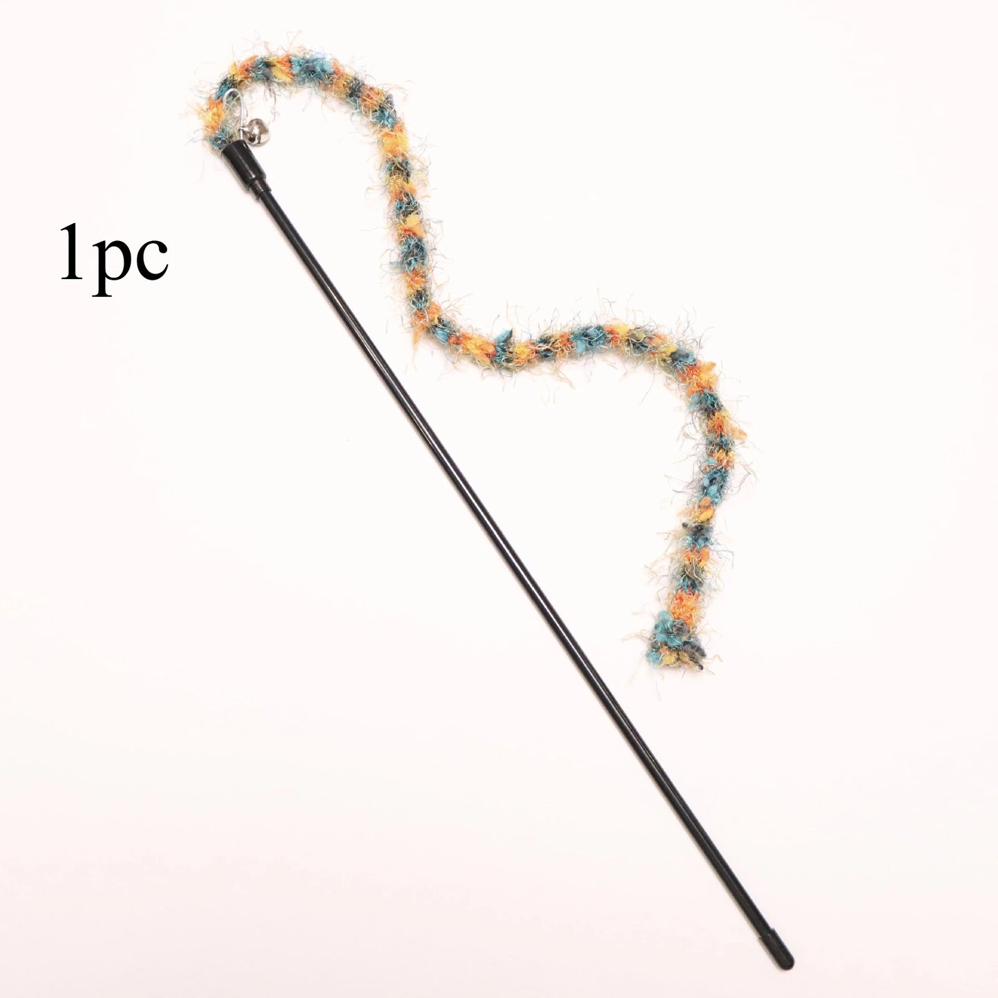 Colorful Plush Rope Cat Teaser Wand Set