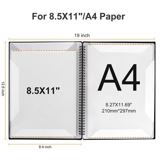 A4 Sheet Music Binder Folder