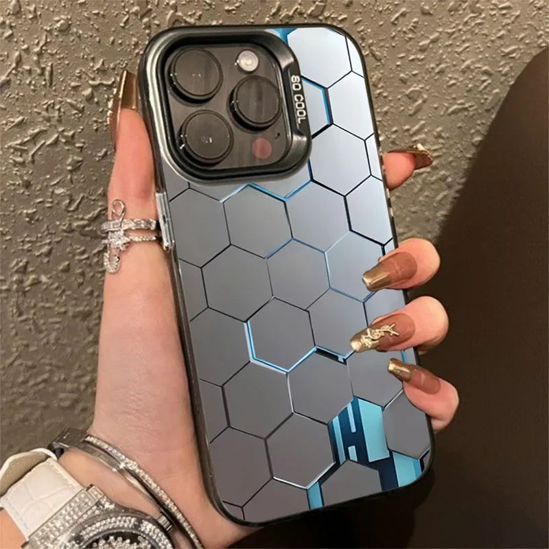 Building Design Laser Phone Case For iPhone