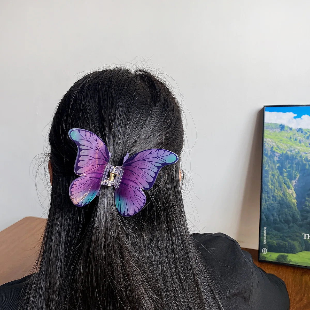 Muweordy Simulation Butterfly Hair Claw Clip