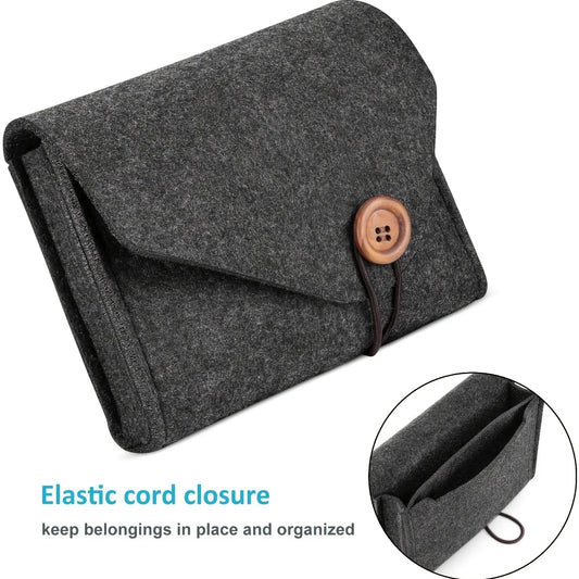 Felt Electronics Organizer Pouch