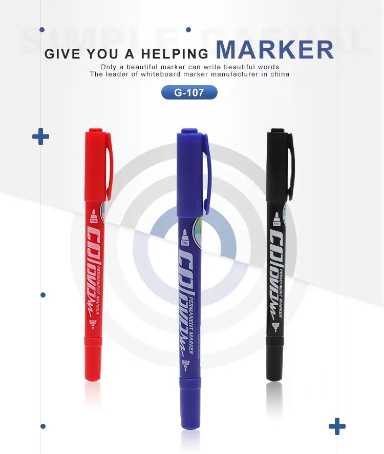 Gxin G-107 12PCS Colored Permanent Markerpen