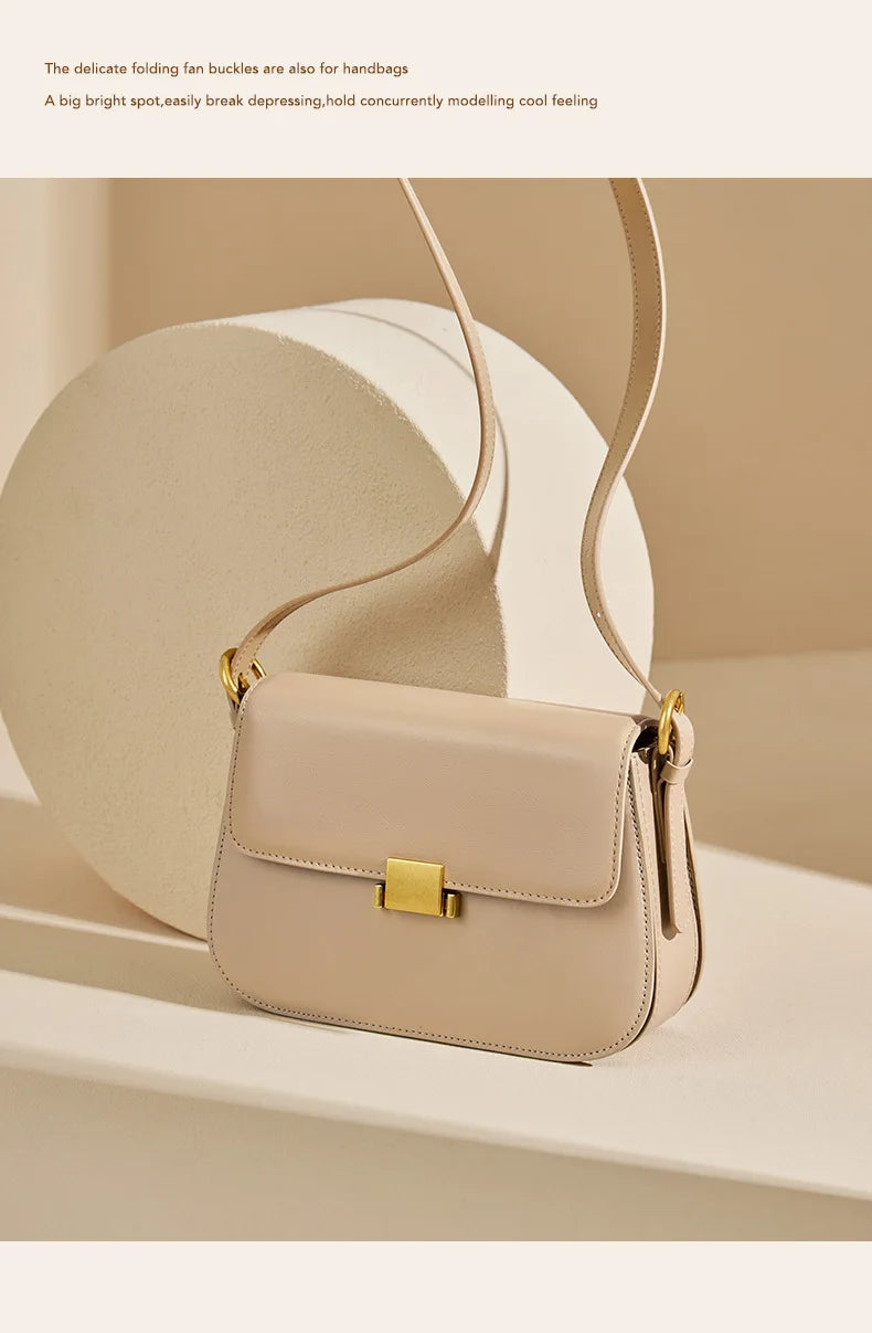 Vintage Leather Crossbody Handbag