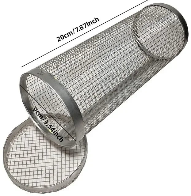 Stainless Steel Rolling BBQ Basket
