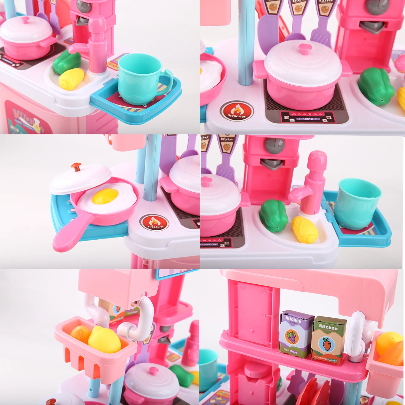 Mini 3-in-1 Kitchen Set Toy Suitcase