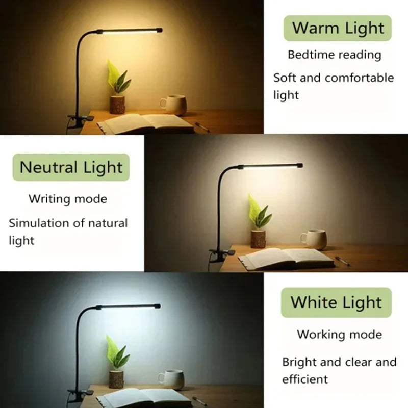USB 5V LED Desk Lamp with Clamp