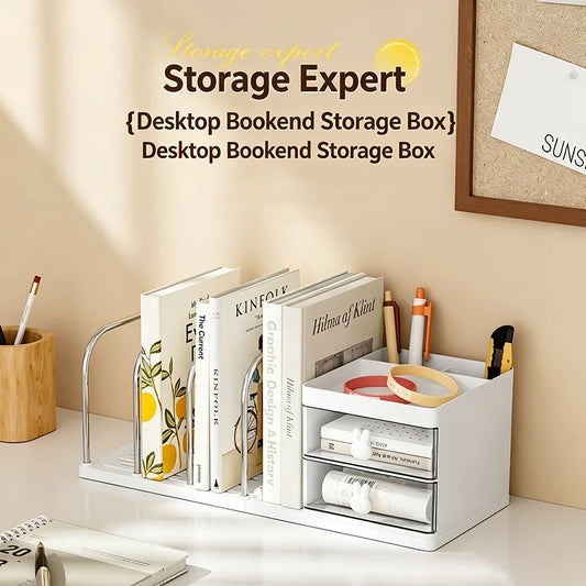 Desktop Book Organizer File Holder Storage Rack