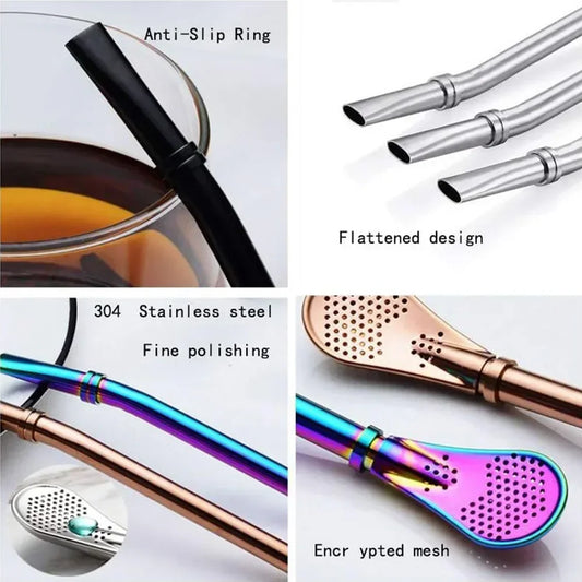 304 Stainless Steel Yerba Mate Filter Straw
