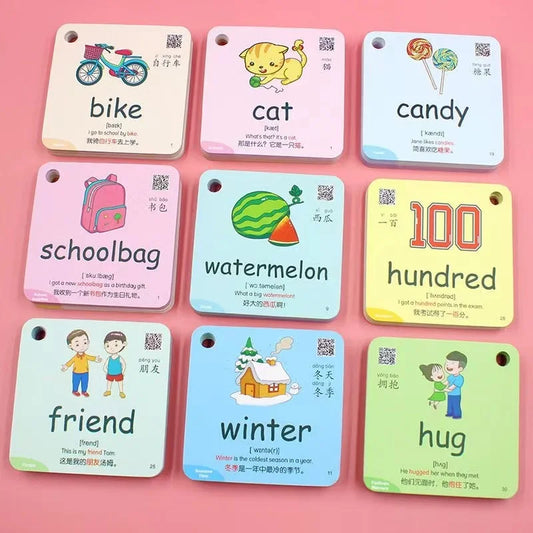 600 Words Montessori Learning Cards Book