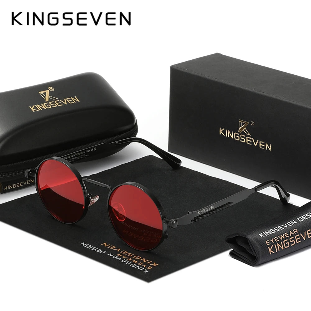 KINGSEVEN Round Sunglasses for Men