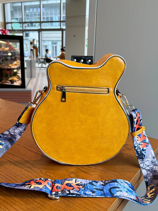 Guitar Shape Crossbody Shoulder Bag