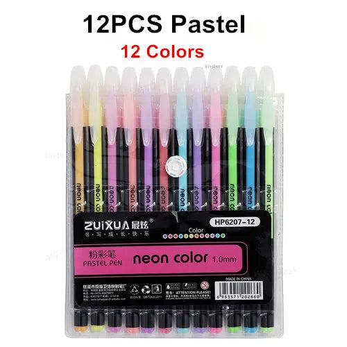 12Pcs/Set Glitter Gel Pen Set