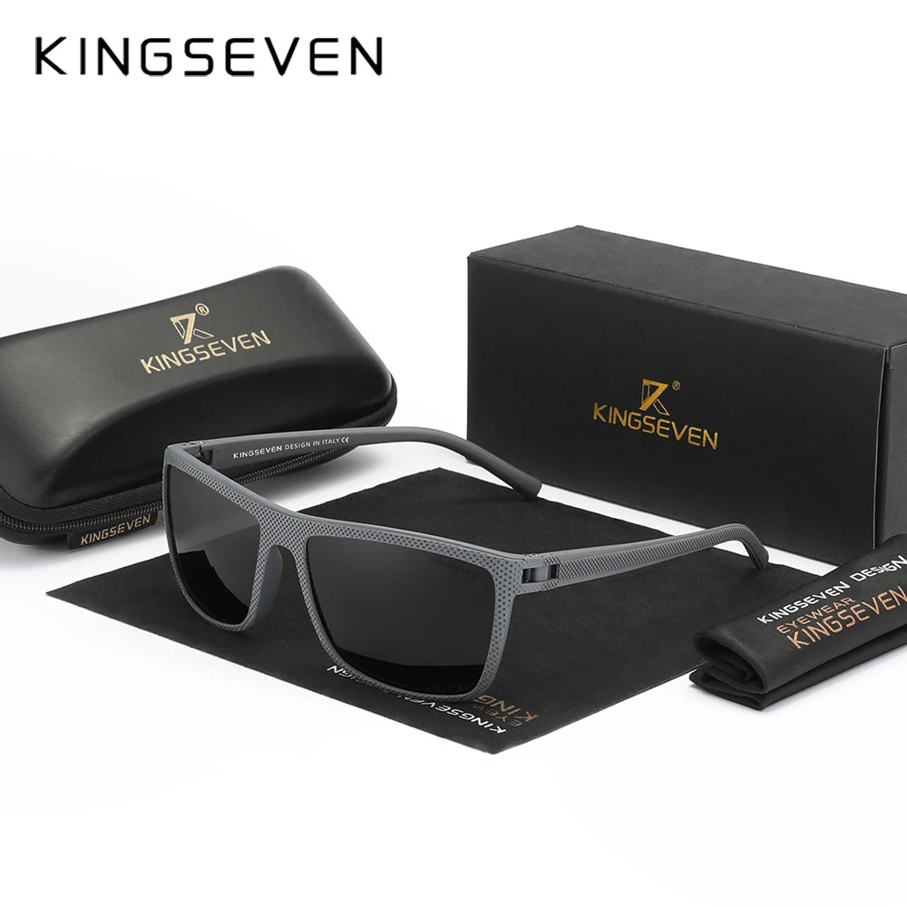 KINGSEVEN  Polarized Classic Square Sunglasses