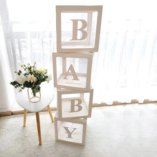 25cm BABY Letter Box Balloon Boxes