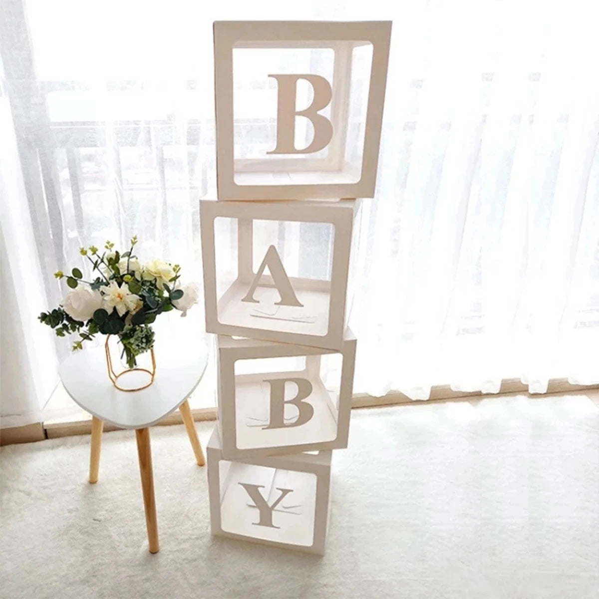 25cm BABY Letter Box Balloon Boxes