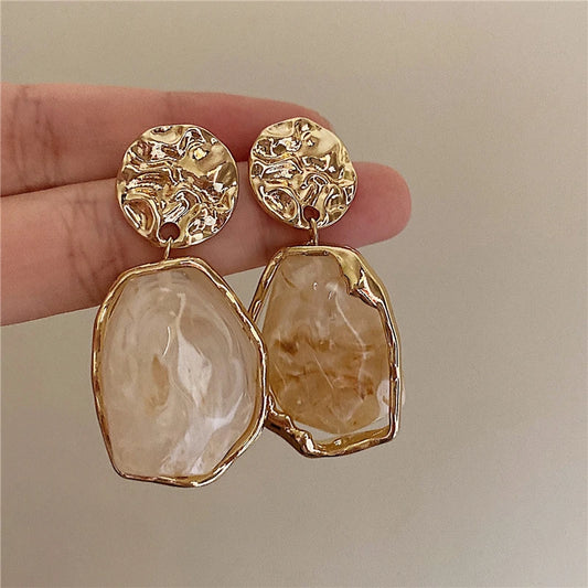 Geometry Resin Stud Earrings