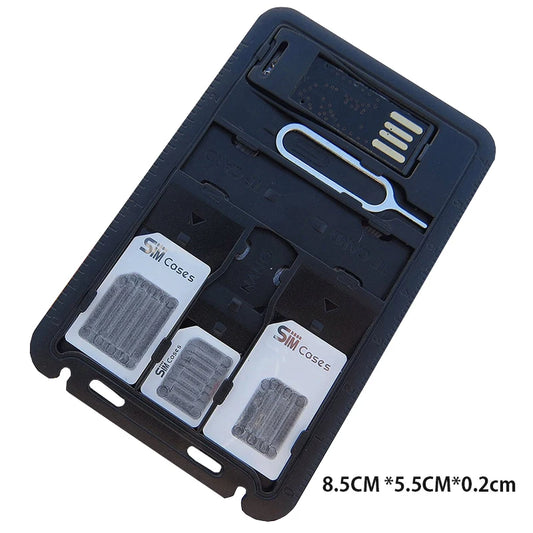 All-in-One SIM Card Adapter Kit with MicroSD Reader