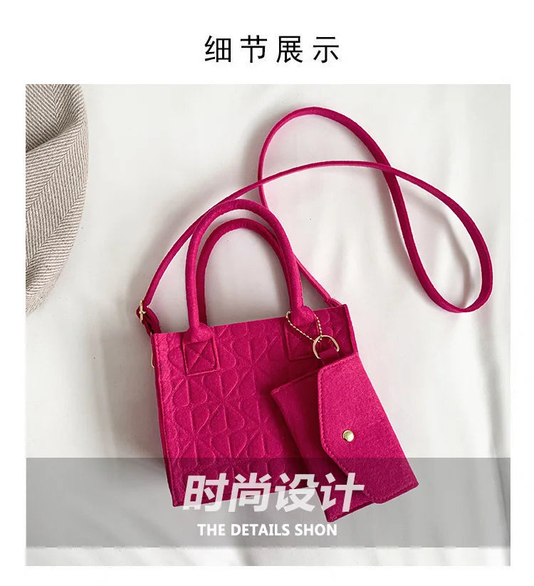 Shoulder Diagonal Two-Piece Bag