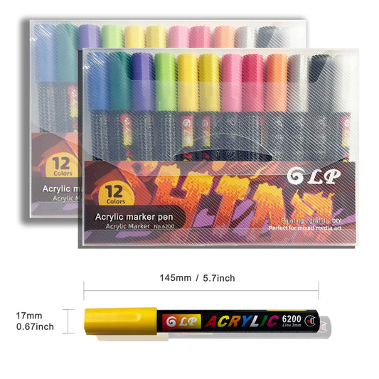 Acrylic Paint Marker Set – Waterproof Multi-Surface Art Pens