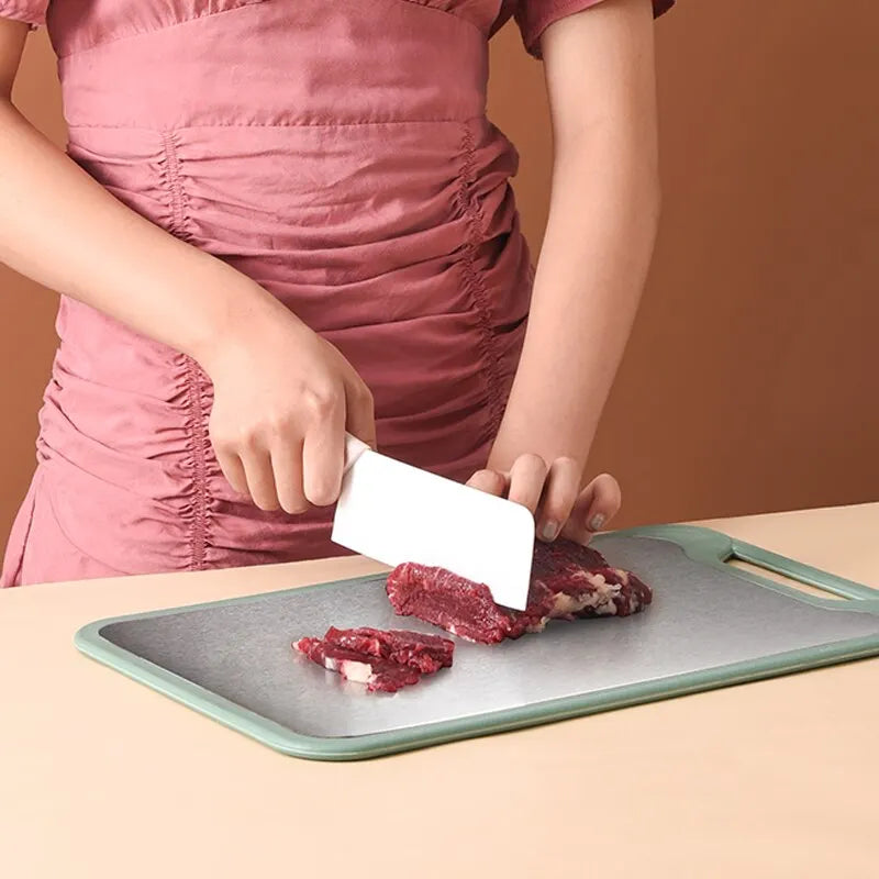 Double-sided Stainless Steel Plastic Cutting Board