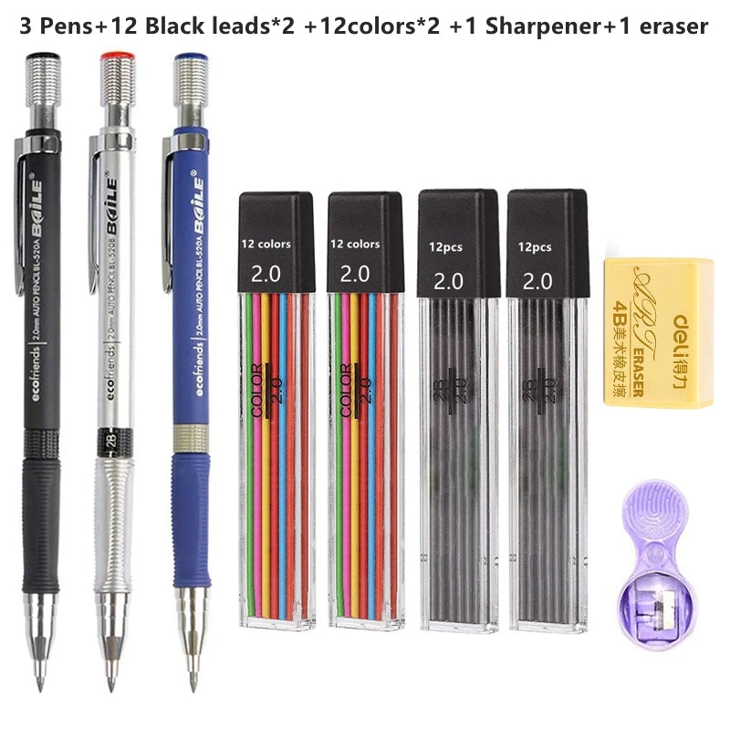 2.0 mm Mechanical Pencils Set