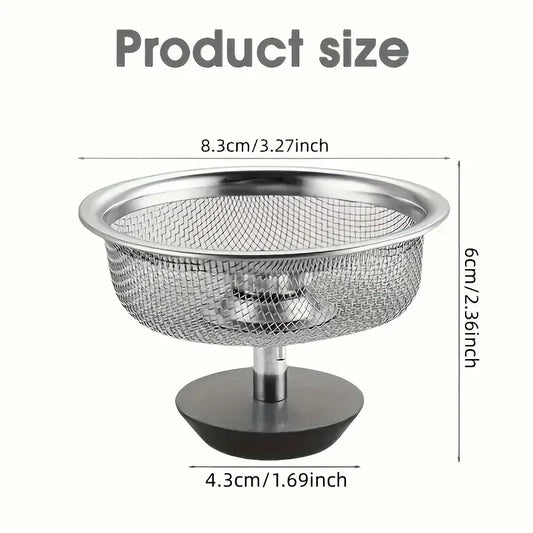 Stainless Steel Kitchen Sink Strainer & Stopper Set