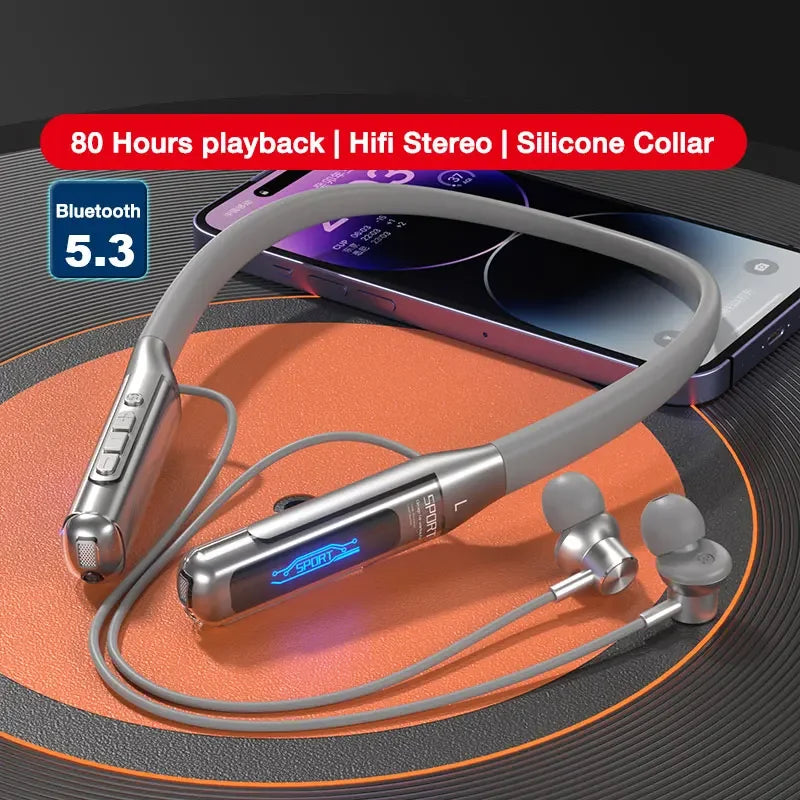 EARDECO Bluetooth 5.3 Neckband Wireless Earphones
