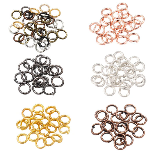 50-200Pcs/lot 3-20 mm Split Rings Connectors For DIY Jewelry