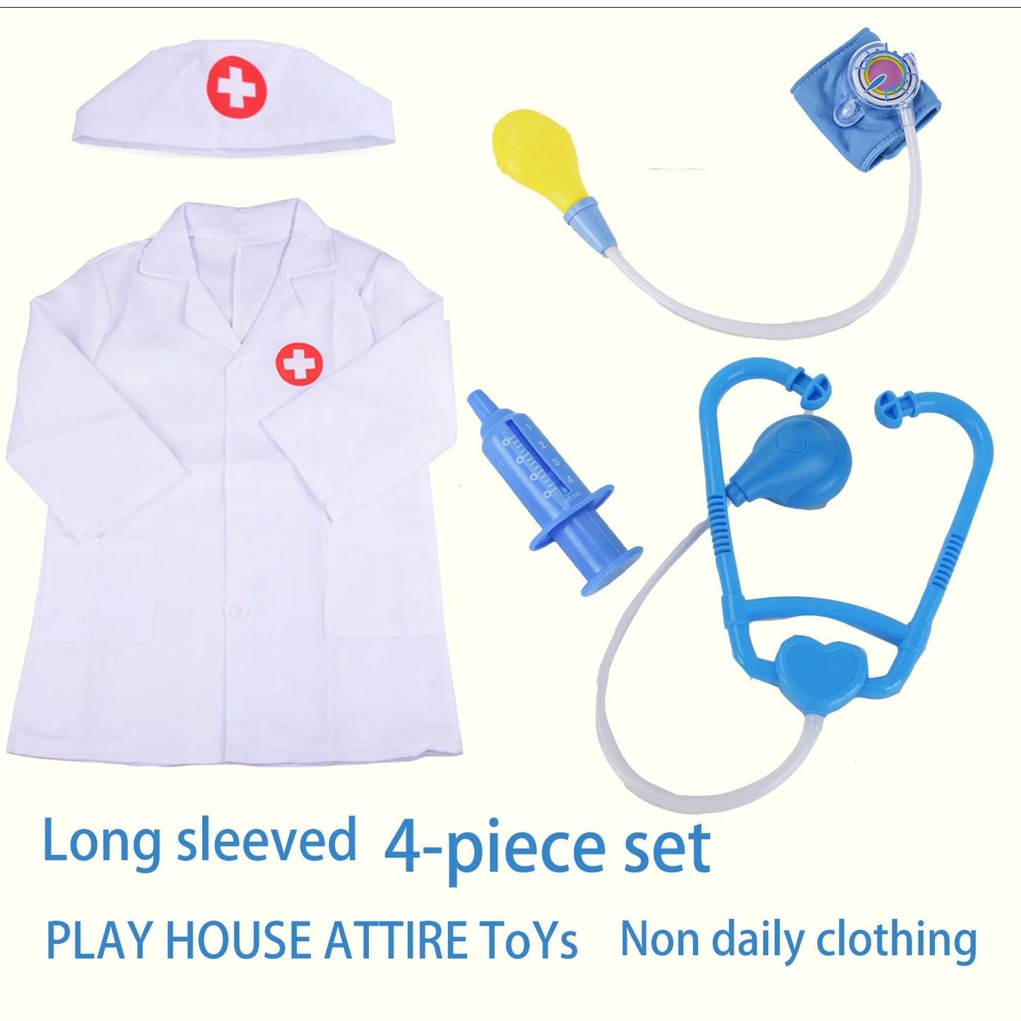 Children'S Family Doctor Suit Short/ Long Sleeved