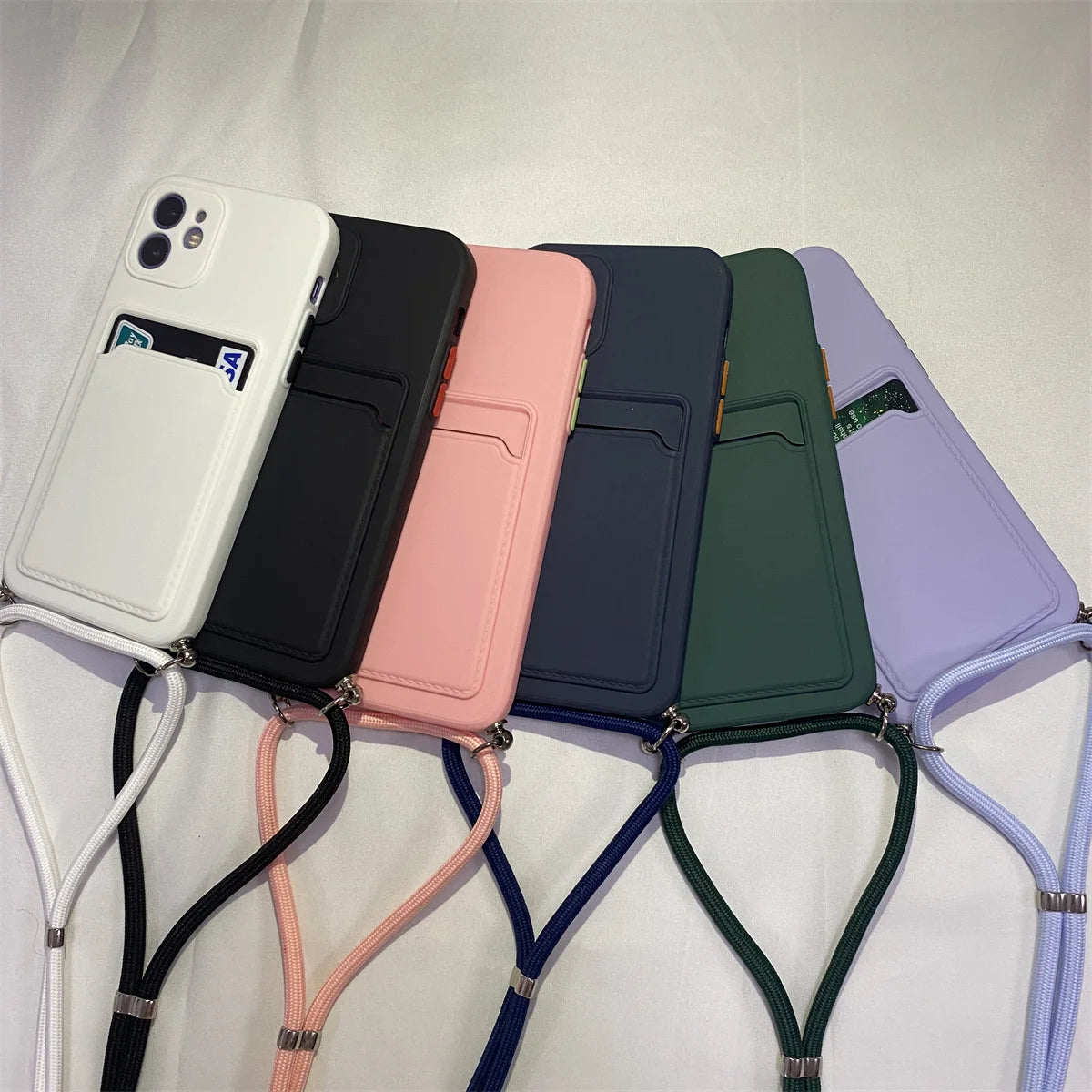 Strap Crossbody Wallet Case For Samsung Galaxy S24 S23 S22 S20 Ultra S21 Plus S20 FE