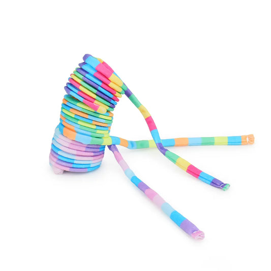Rainbow Spring Plush Cat Toy Set