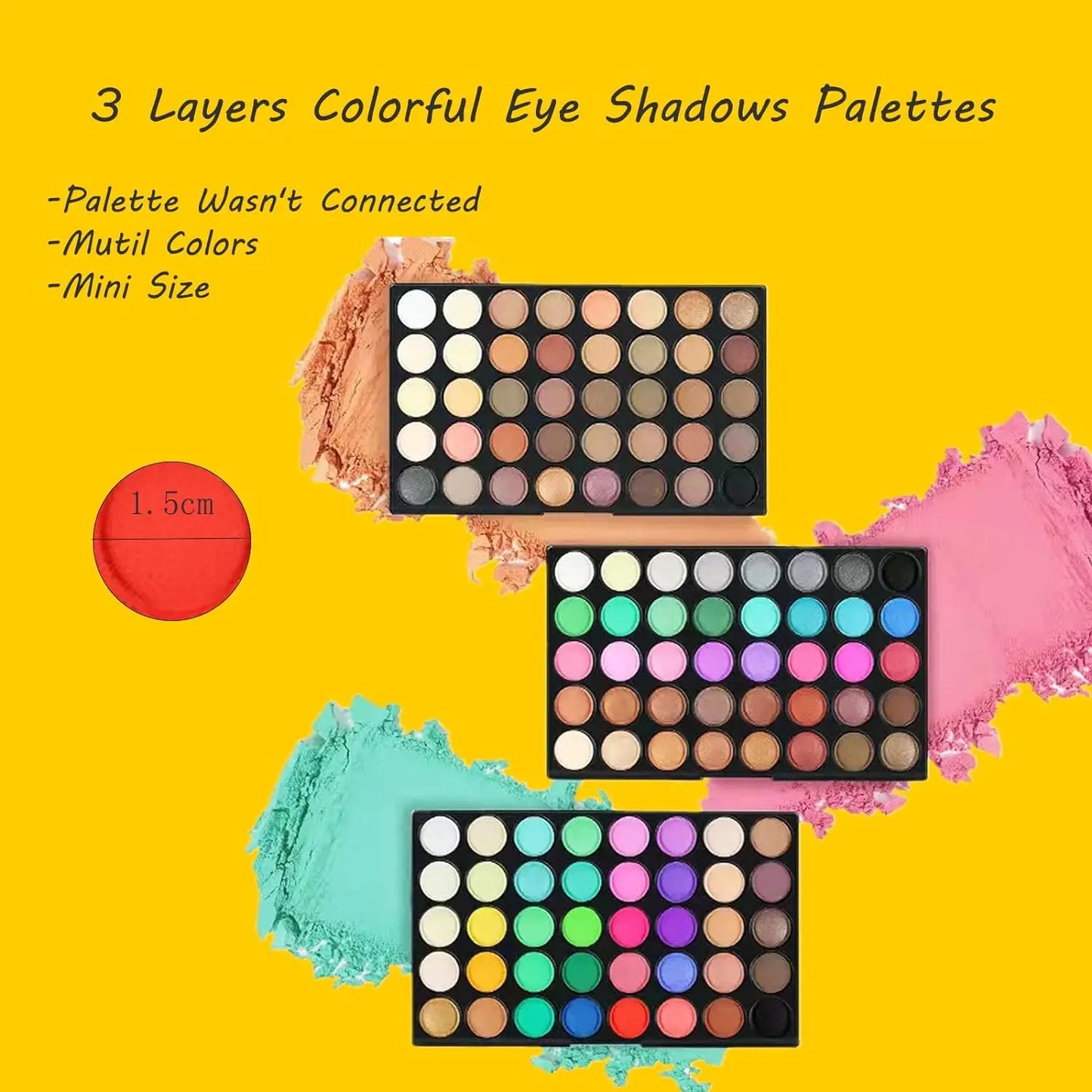 120 Colors Waterproof Eye Makeup Pallet Shadows