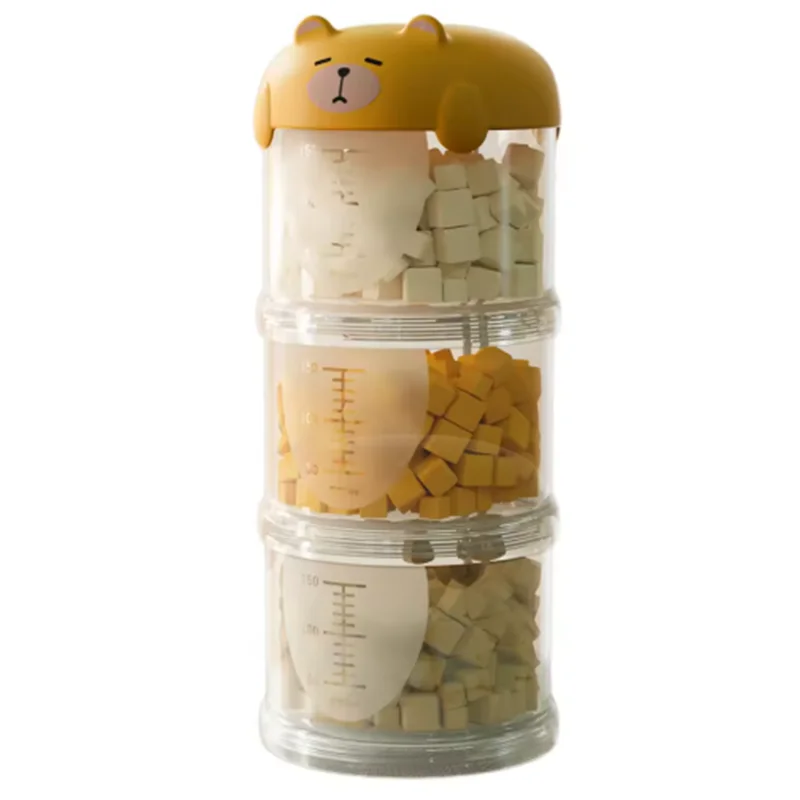 Portable 3-Layer Pet Treat Storage Box for Dogs