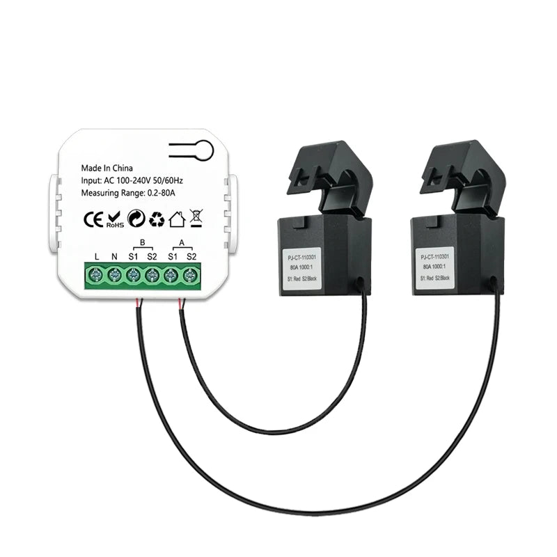 Smart WiFi Energy Meter with Clamp Sensor