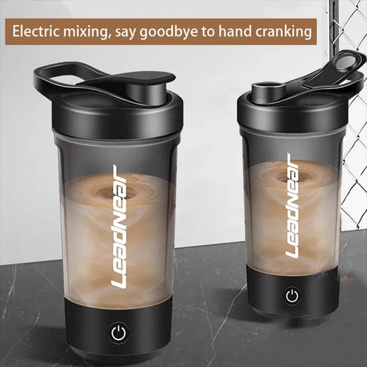 450ml USB Rechargeable Electric Protein Shaker Bottle