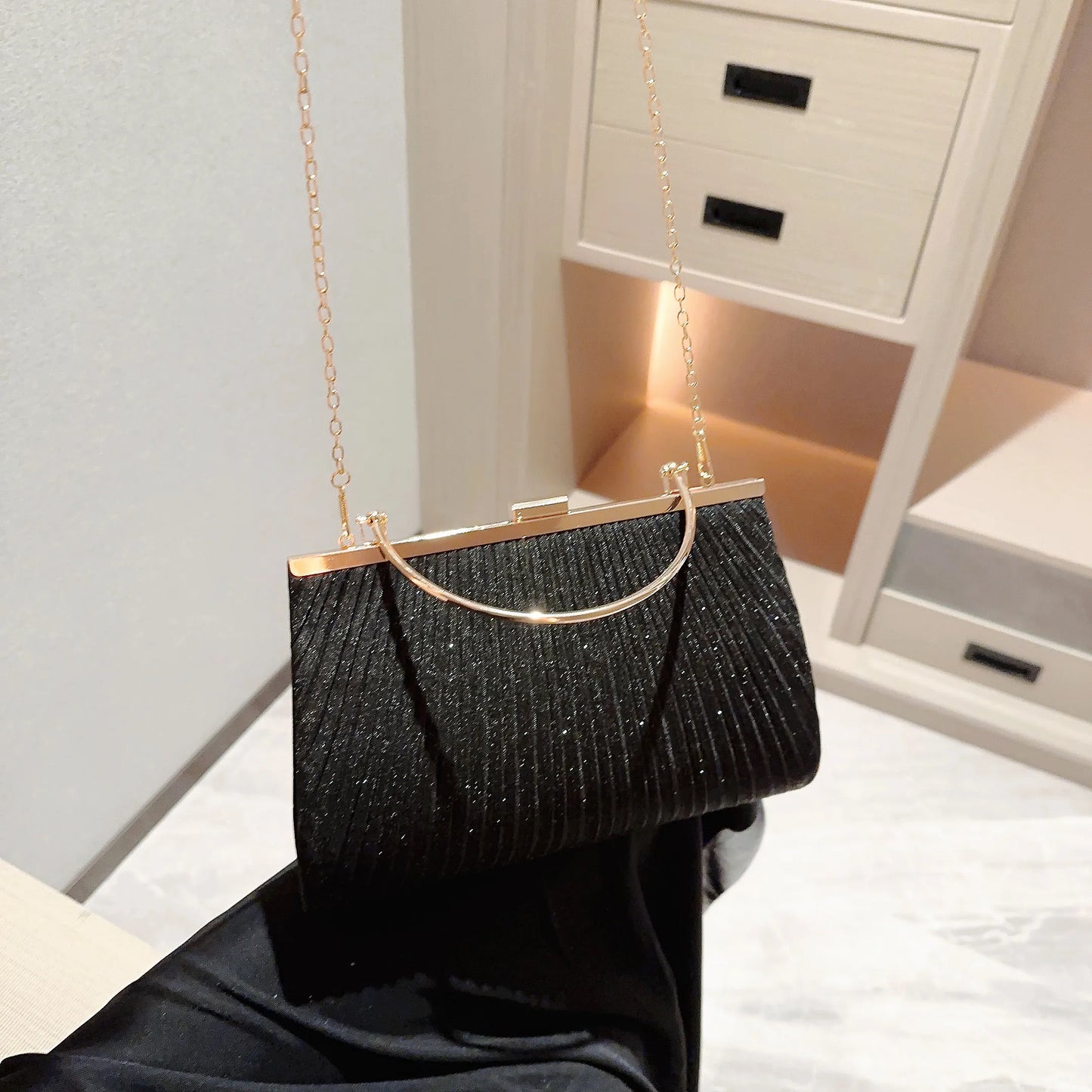 Women's Classic Pleated Evening Bag