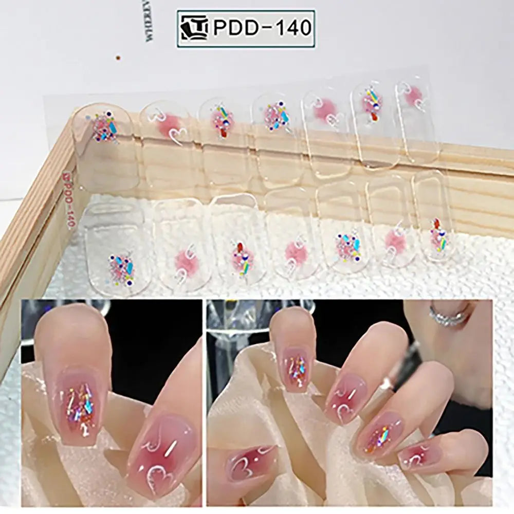 14Strips Gel Nail Stickers